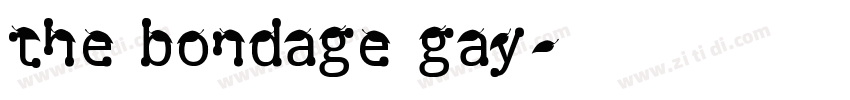 the bondage gay字体转换